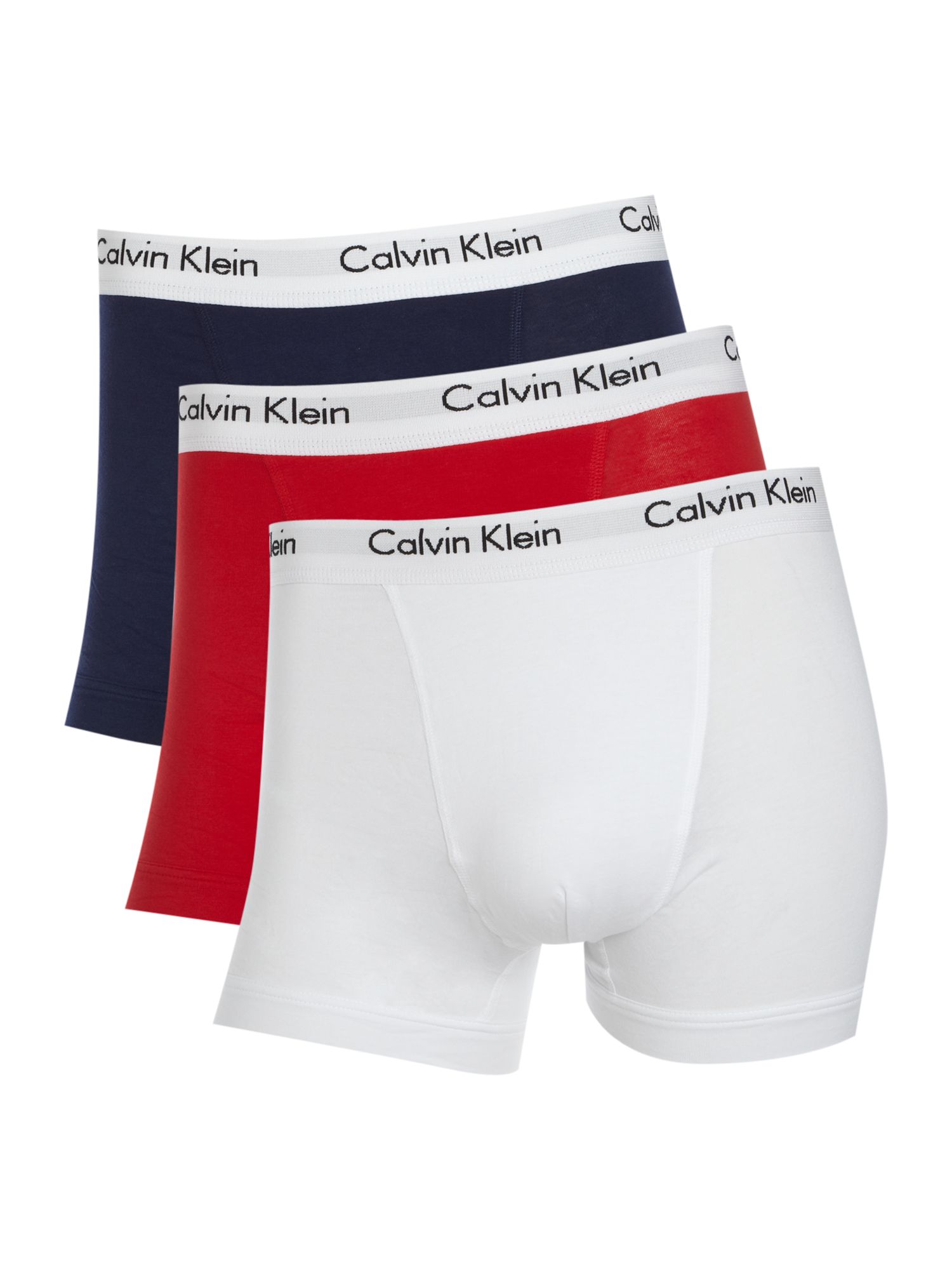 Calvin Klein 3 Pack Underwear Trunk Set In Multicolor For Men Multi