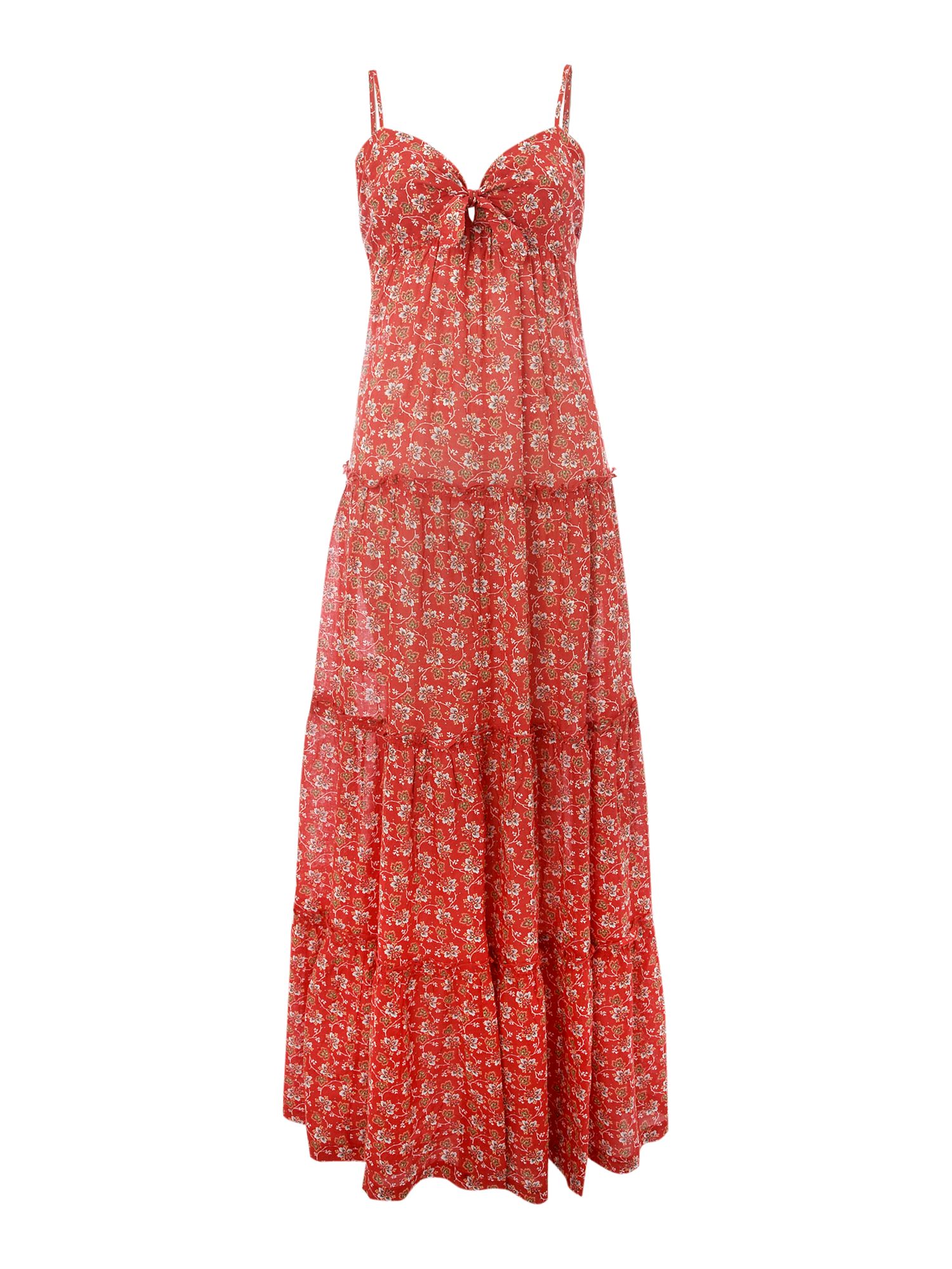 Denim & Supply Ralph Lauren Sleeveless Maxi Tier Floral Dress in Floral ...