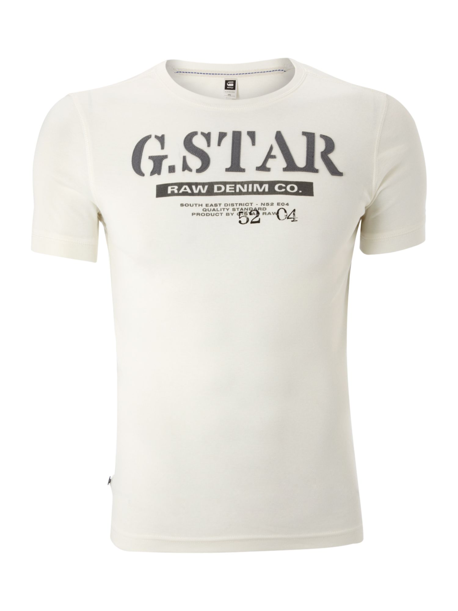G-star raw Logo Printed Tshirt in White for Men | Lyst