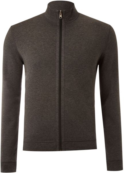 Boss Full Zip Reversable Sweater in Gray for Men (grey) | Lyst