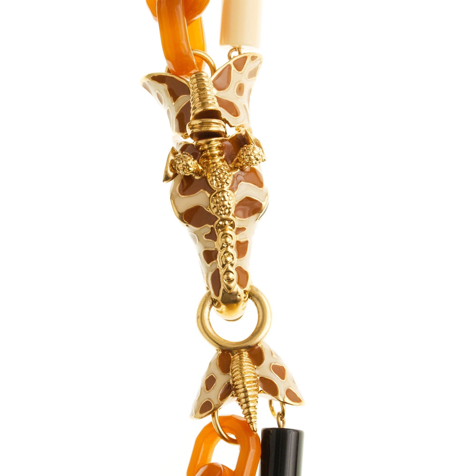 Lyst J.Crew Doublestrand Resin Link Giraffe Necklace in Brown