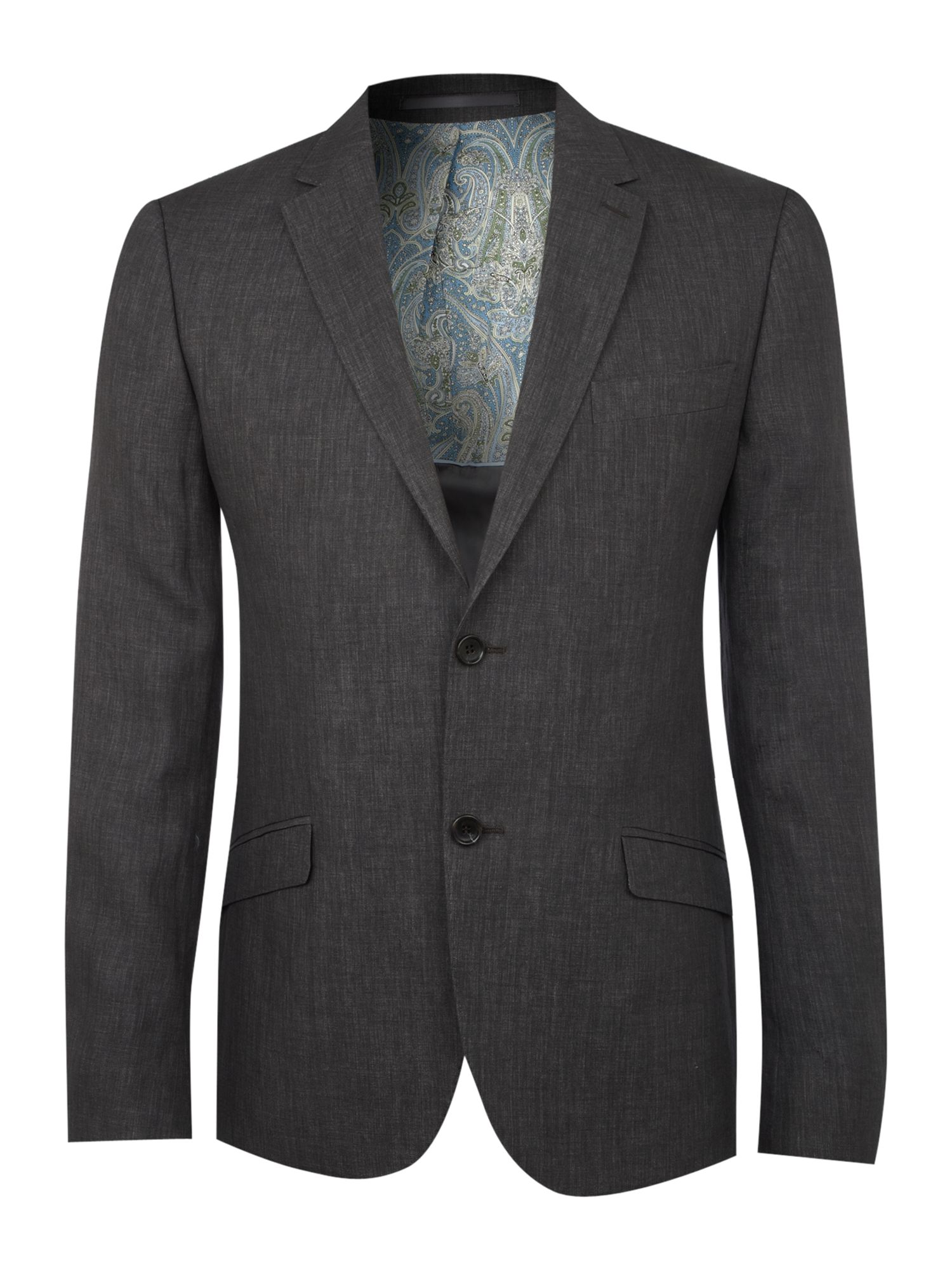 Linea Percy Linen Suit Jacket in Gray for Men (charcoal) | Lyst