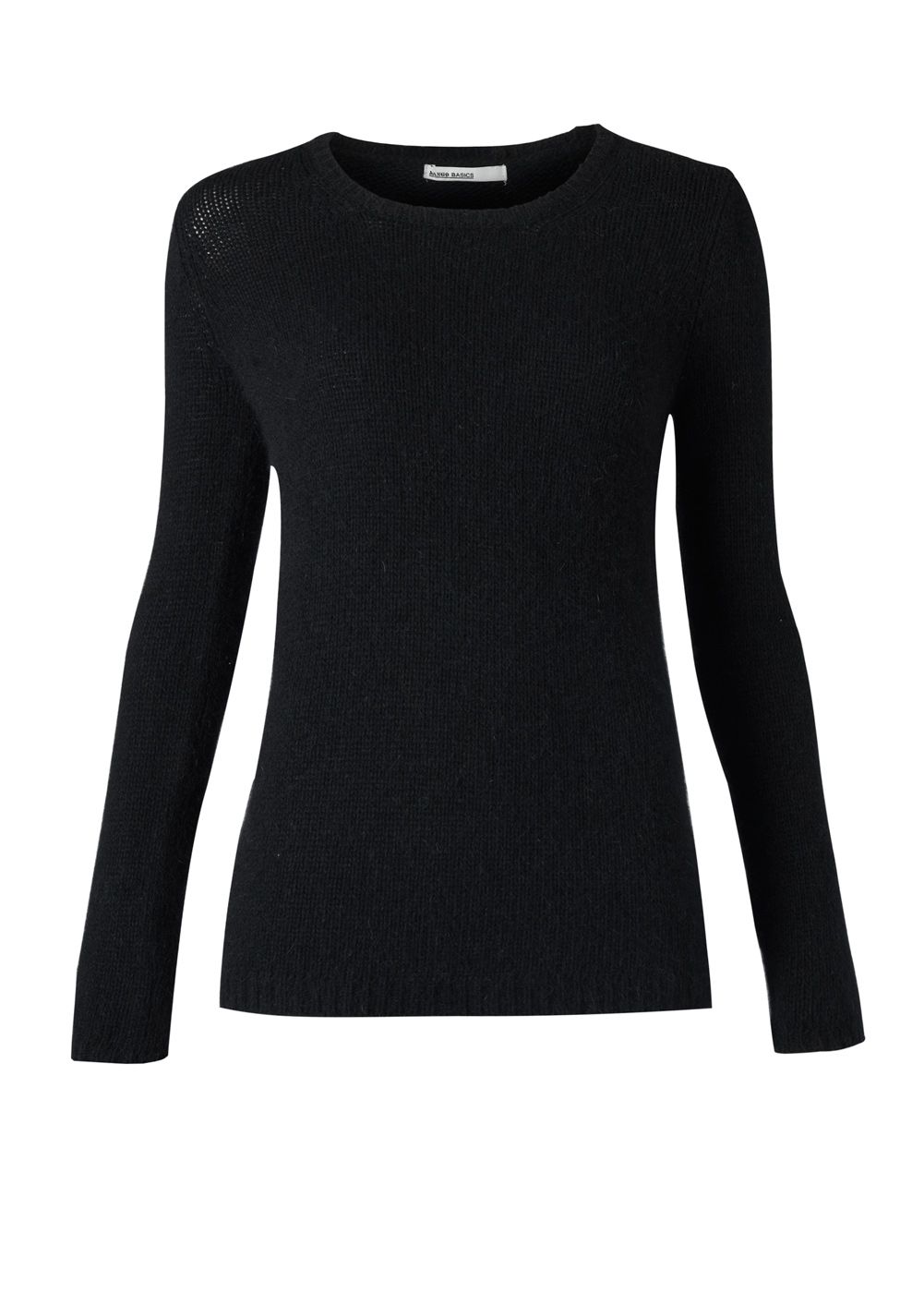 Mango Back Zipper Sweater in Black | Lyst