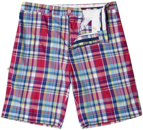 Ralph Lauren Golf Madras Check Shorts in Multicolor for Men (pink) | Lyst