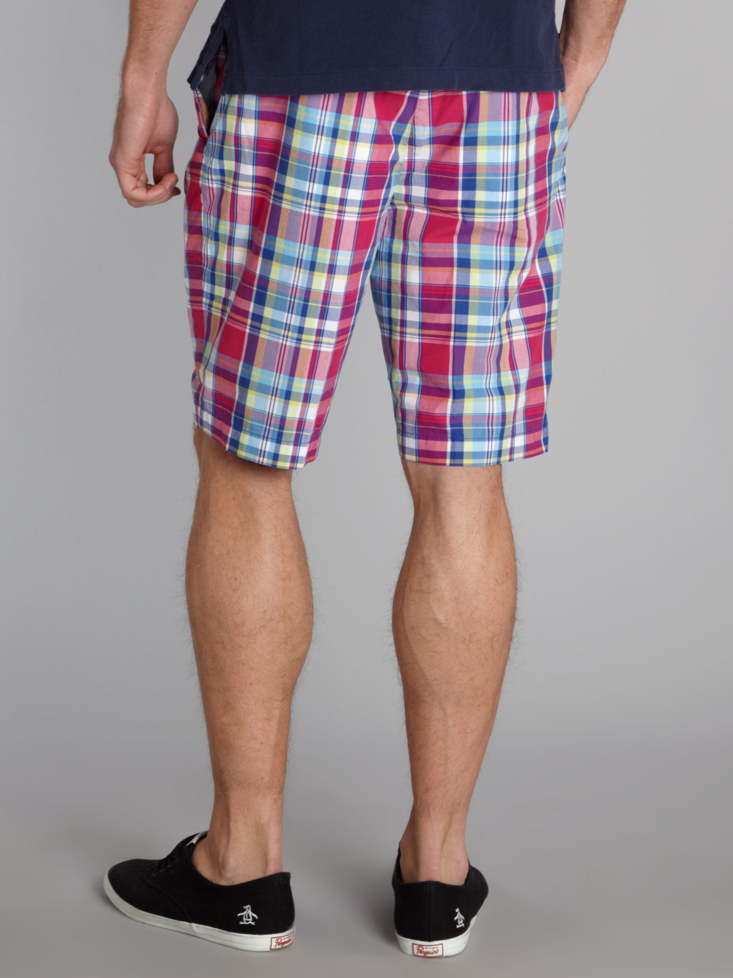 Ralph lauren golf Madras Check Shorts in Pink for Men | Lyst