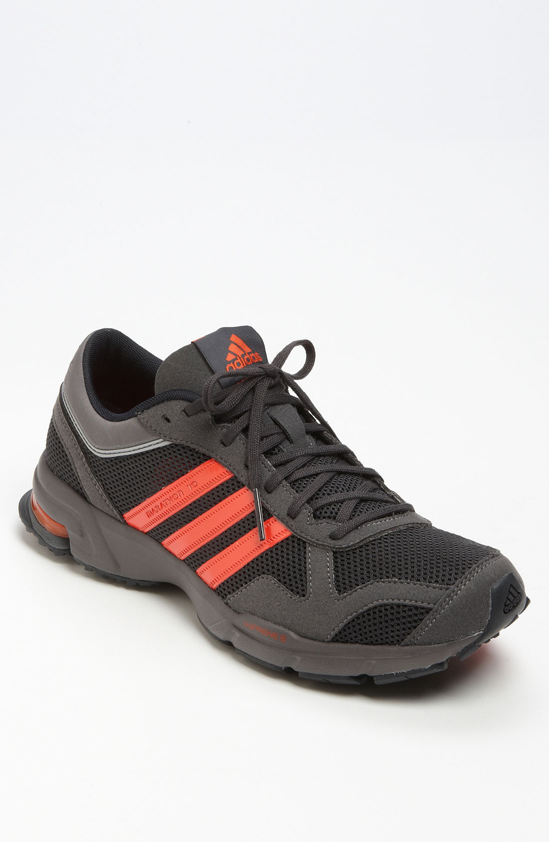 Adidas Marathon 10 Running Shoe in Gray for Men (phantom grey/ red) | Lyst