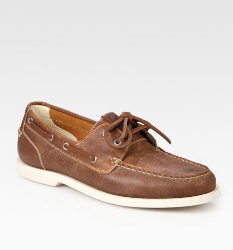 Cole Haan Air Yacht Club Boat Shoes in Brown for Men (bark) | Lyst