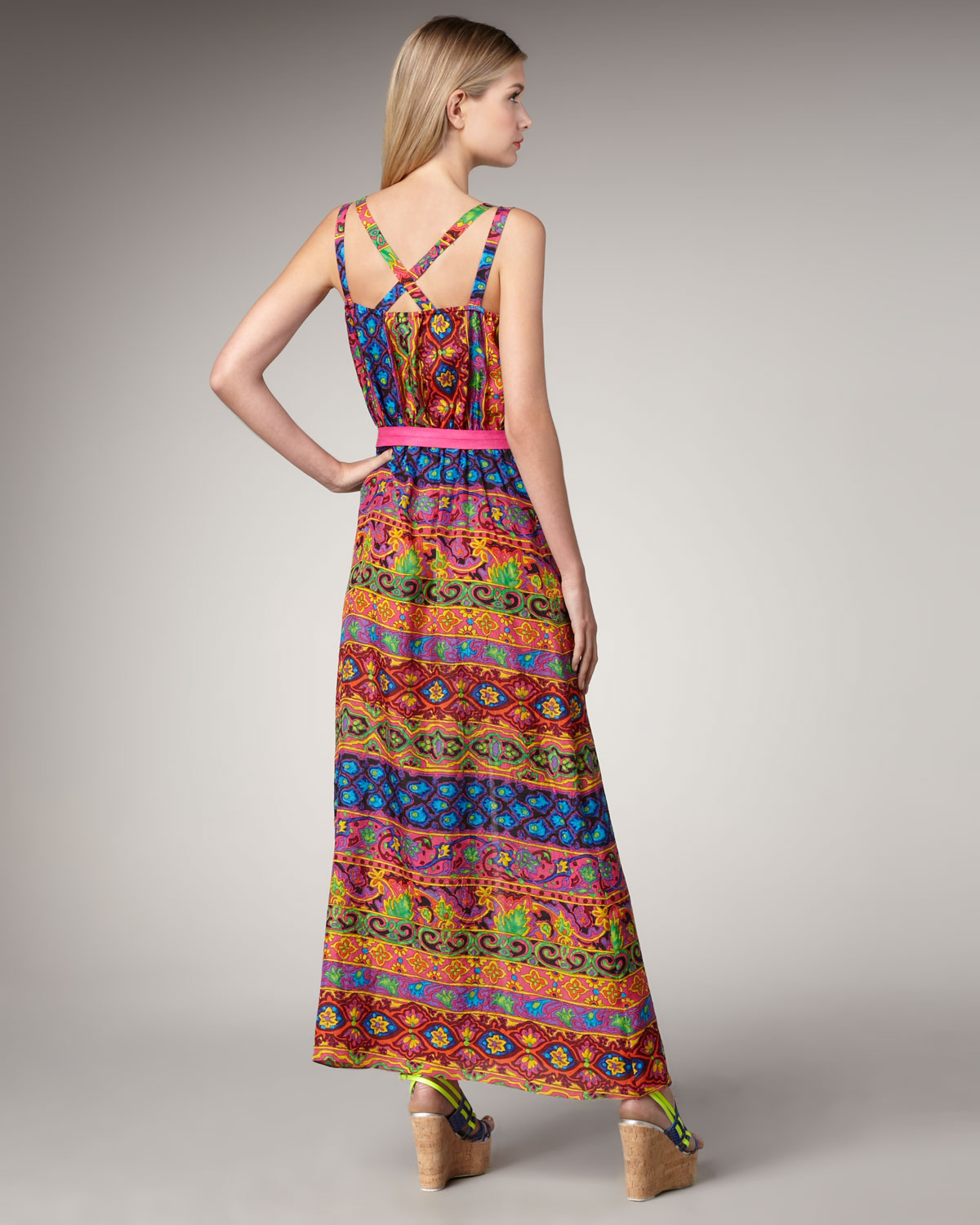 Lyst Nanette Lepore Mayan Dress In Blue Gallery