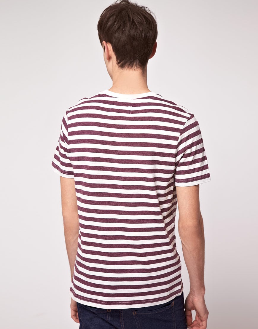 mens stripe tee shirt