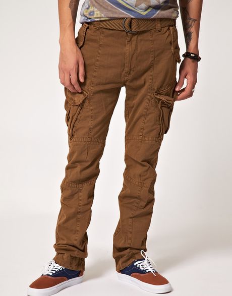 Superdry Superdry Entry Military Cargo Trousers in Brown for Men ...