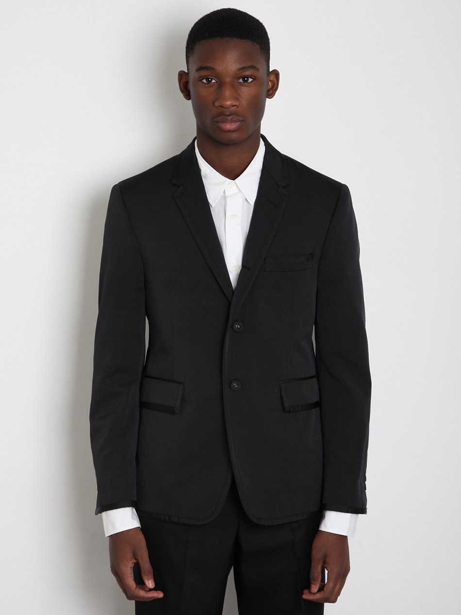 Thom Browne 3button Tuxedo Jacket in Black for Men | Lyst