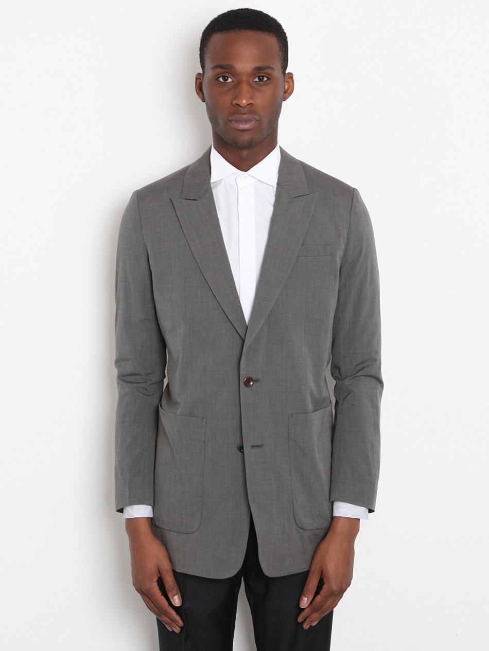Undercover Undercover Mens Paper and Cotton Long Formal Jacket in Gray ...