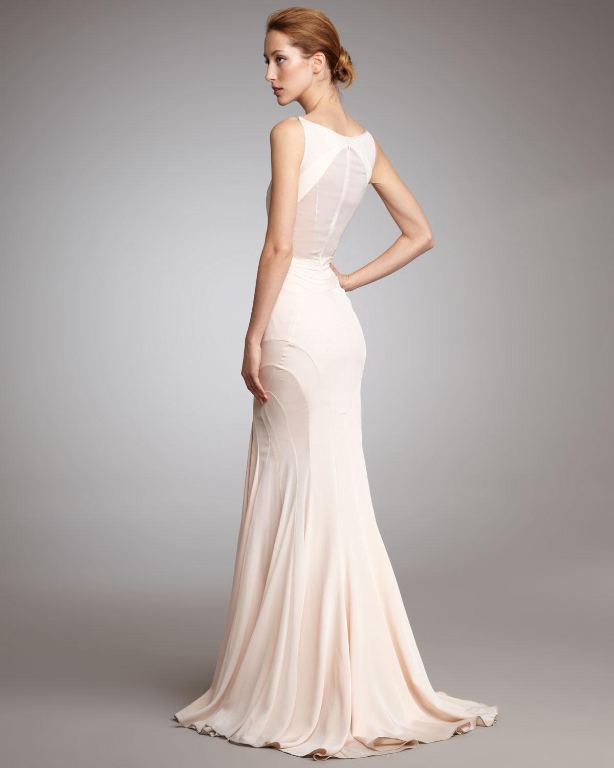 zac posen pink gown