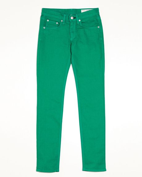 Rag & Bone The Skinny Kelly Green Jeans in Green (kelly green) | Lyst