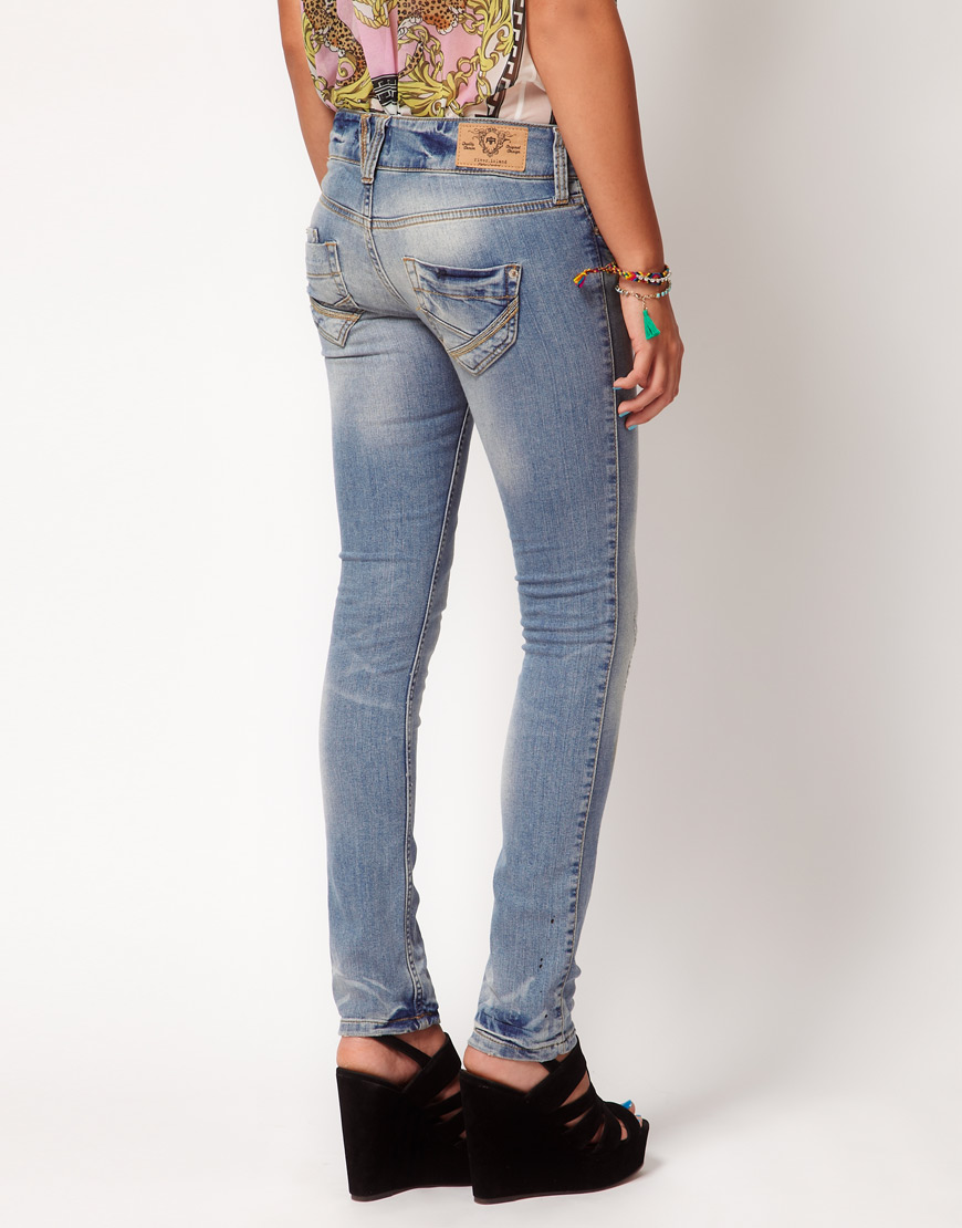 Lyst - River Island River Island Skinny Molly Jeans in Blue