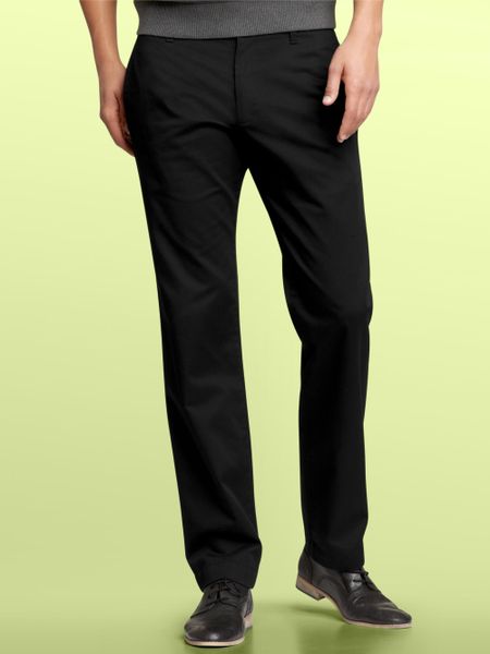 Gap The Classic Khaki (Slim Fit) in Black for Men (chino black) | Lyst