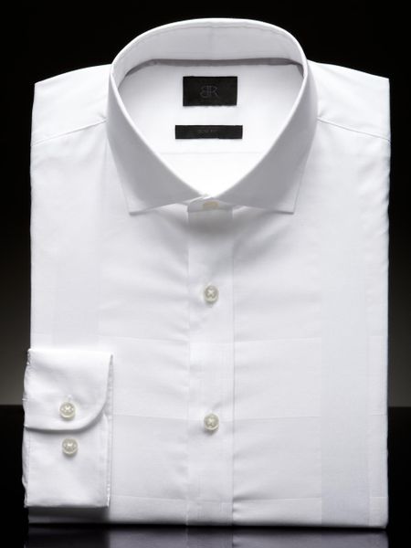 Banana Republic Br Monogram Slim Fit French Cuff Shirt in White for Men ...