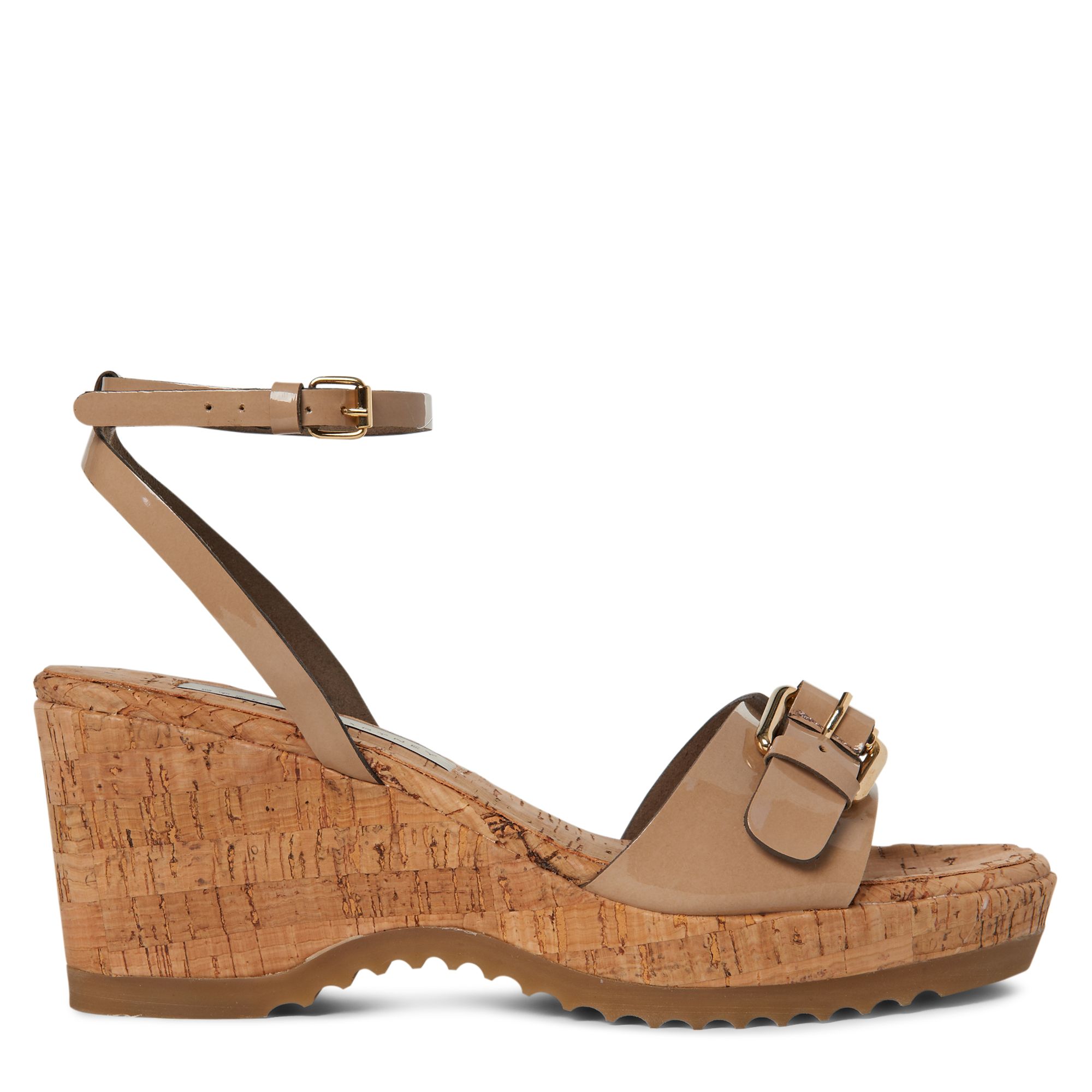 Stella Mccartney Jezebel Cork Platform Sandals in Brown (nude) | Lyst