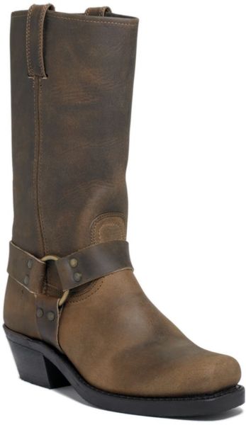 Frye Harness Midcalf Boots in Brown (dark brown) | Lyst
