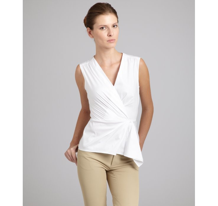 prada white crop top