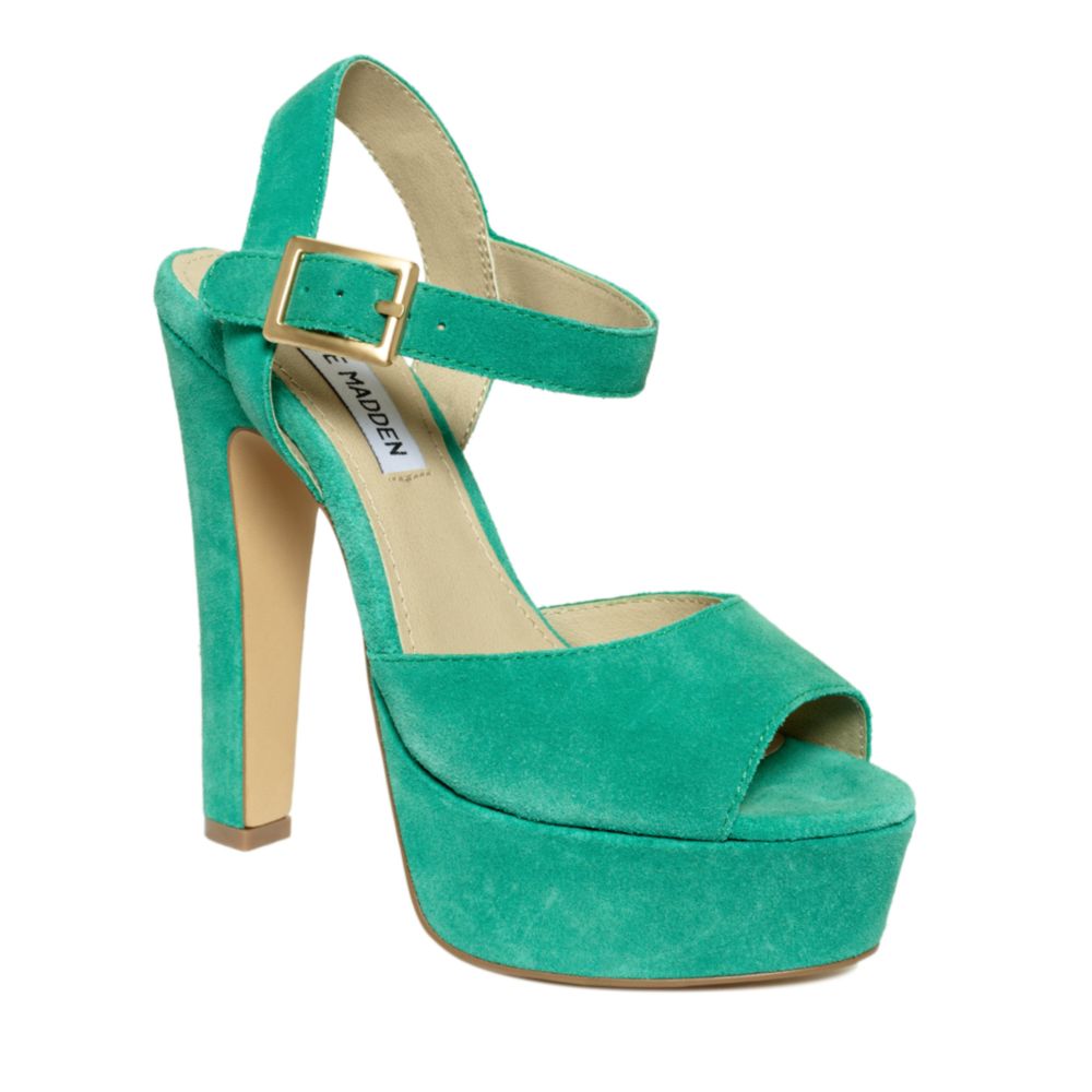 Steve Madden Dynemite Platform Pumps in Green (mint) | Lyst