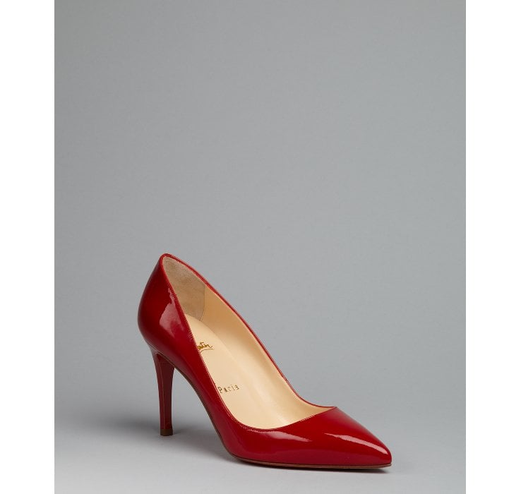 christian louboutin red patent leather pumps  