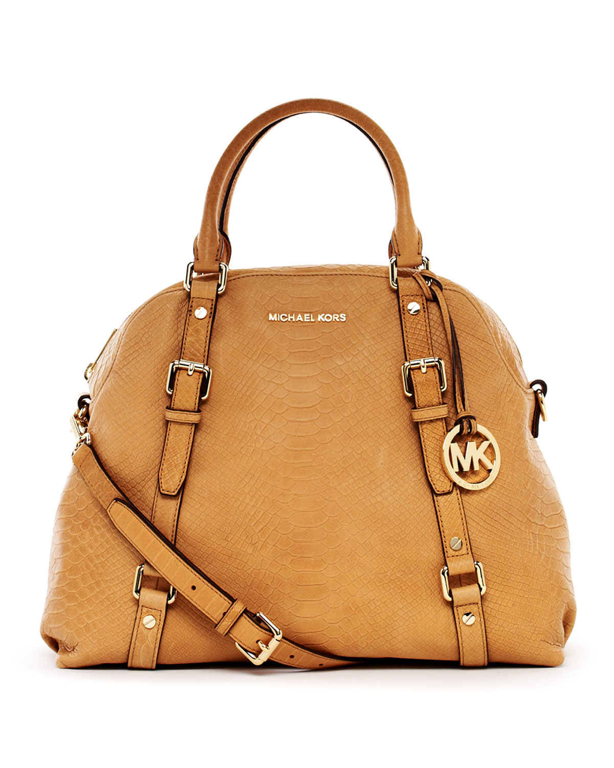 Michael By Michael Kors Extralarge Bedford Bowling Satchel in Brown ...