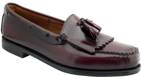 G.h. Bass & Co. Layton Weejuns Kiltie Tassel Loafers in Red for Men ...