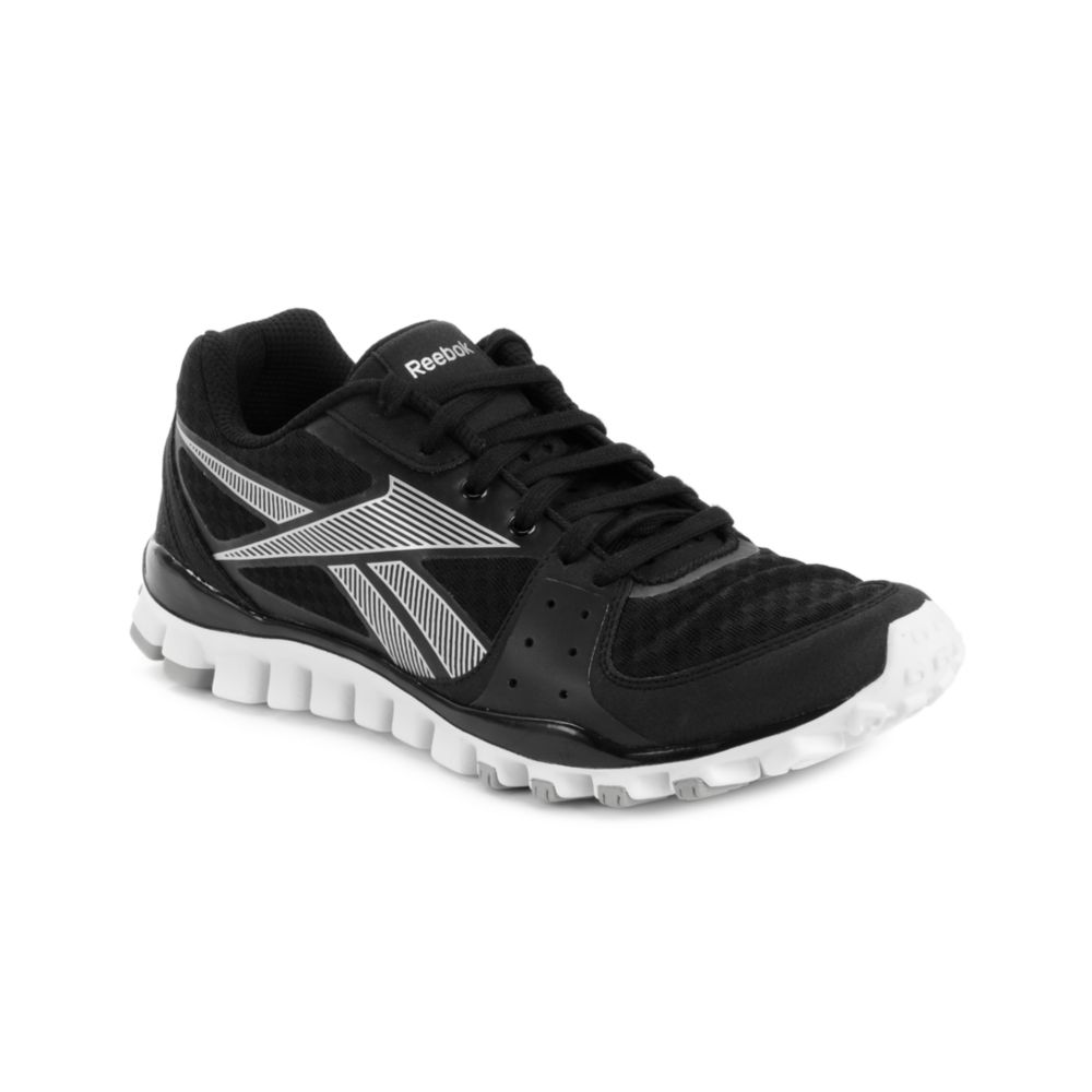 Reebok Realflex Transition Sneakers in Black for Men (black/pure silver ...