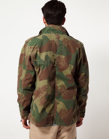 Ralph Lauren Denim Supply By Ralph Lauren Camo Army Jacket in Green for ...