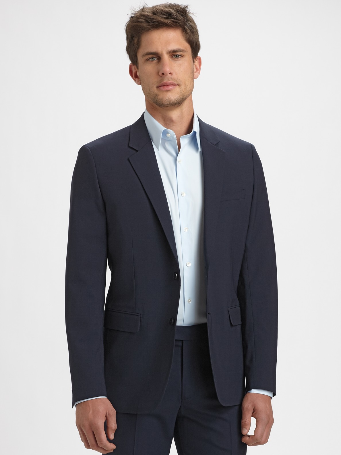 Theory Tropical Wool Blazer in Blue for Men (deepnavy) | Lyst