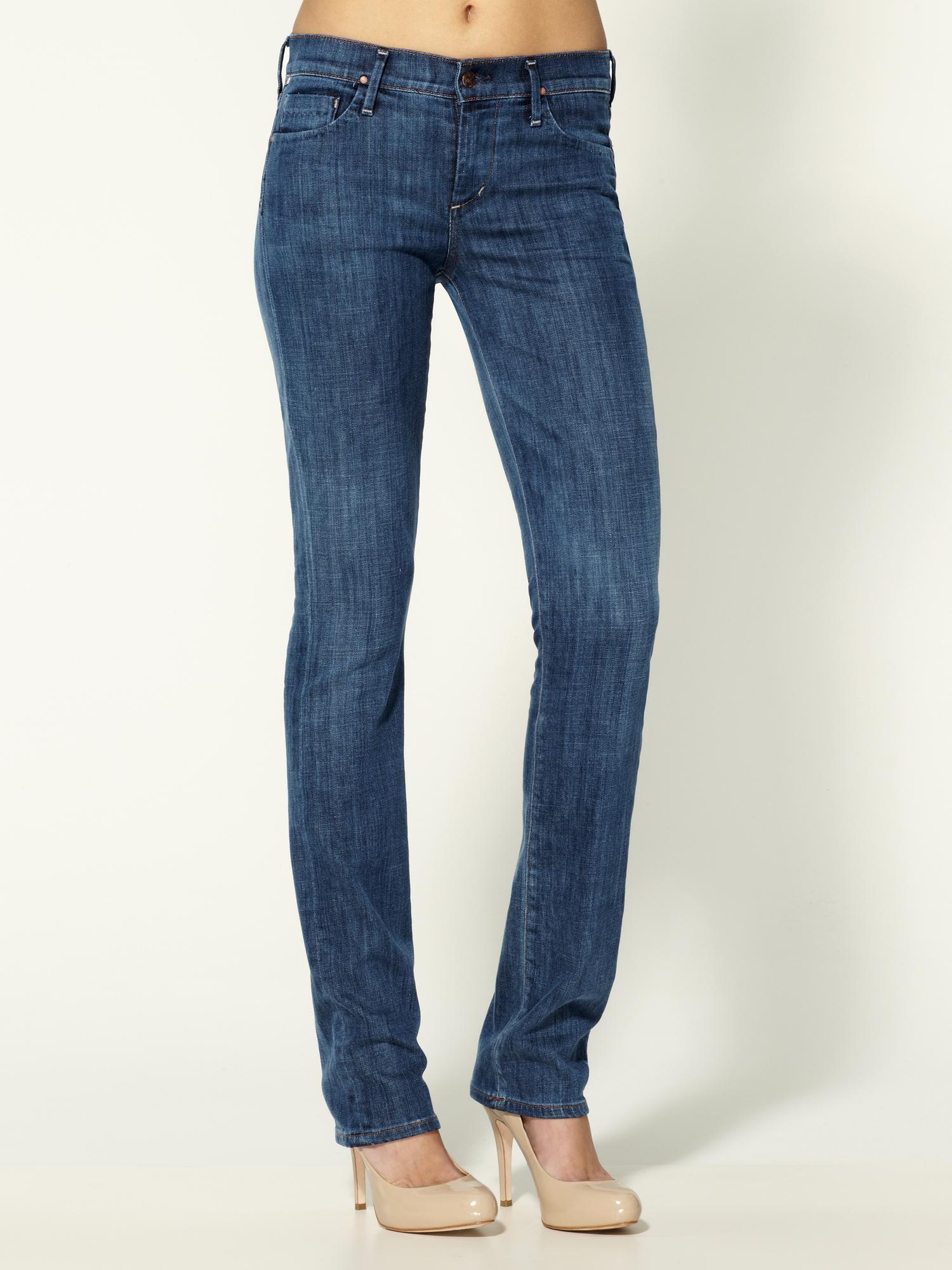 Citizens Of Humanity Elson Medium Straight Leg Jeans in Blue (heroic ...