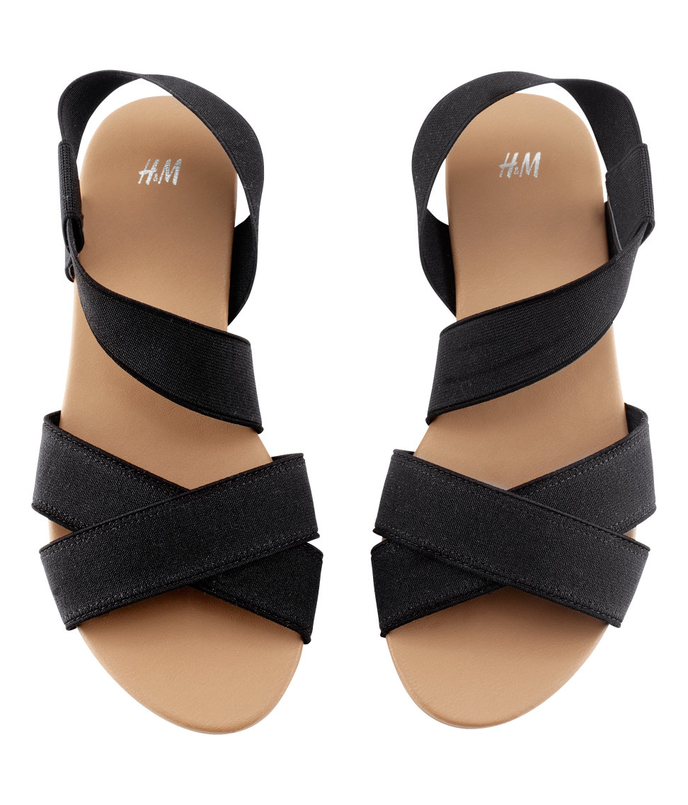 h and m sandals lyst h m sandals in black h and m sandals lyst h m sandals in black