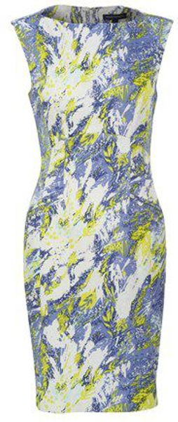 French Connection Fast Colette Floral Dress in Blue | Lyst