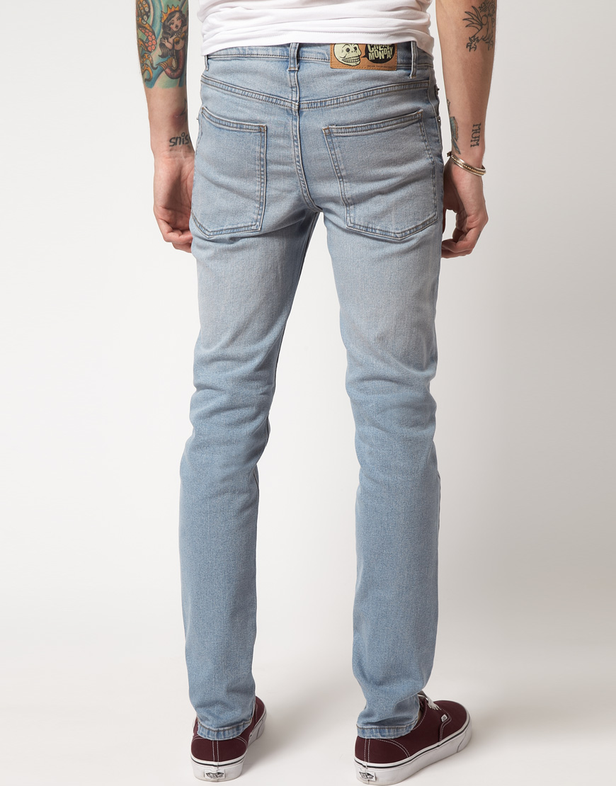Lyst - Cheap monday Tight Skinny Jeans in Blue for Men