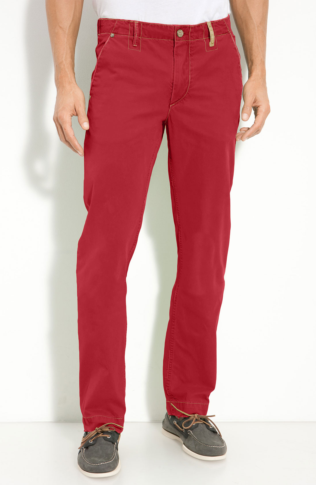 Robert Graham Jeans Yates Classic Fit Pants in Red for Men | Lyst
