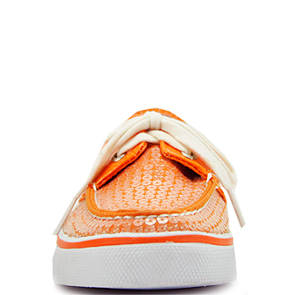 orange sperry boat shoes