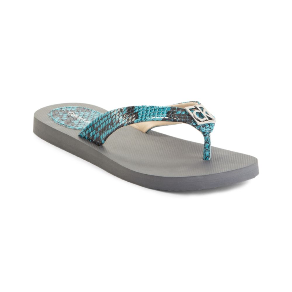 VANELI ~ NEW $174 TURQUOISE LEATHER THONG WEDGE SANDALS SHOES SZ 11 M ~ NWT