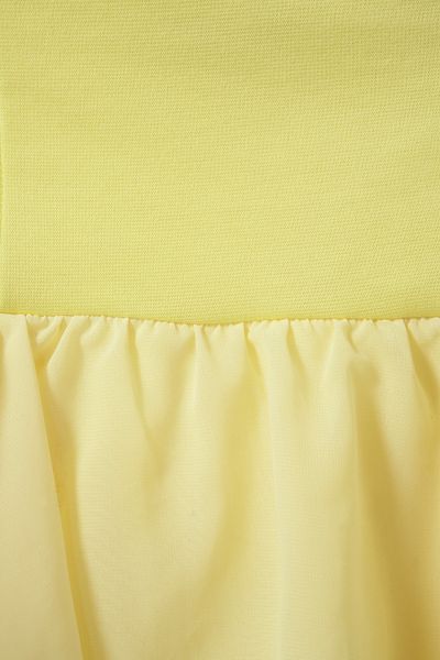 Topshop Bandeau Chiffon Peplum Dress By Oh My Love in Yellow | Lyst