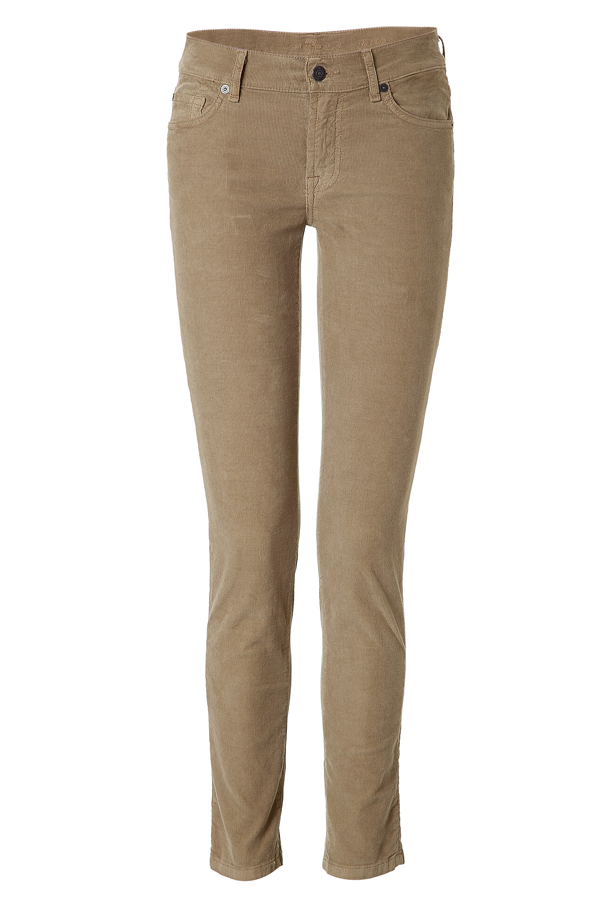 7 For All Mankind The Gwenevere Pistachio Super Skinny Corduroy Pants ...