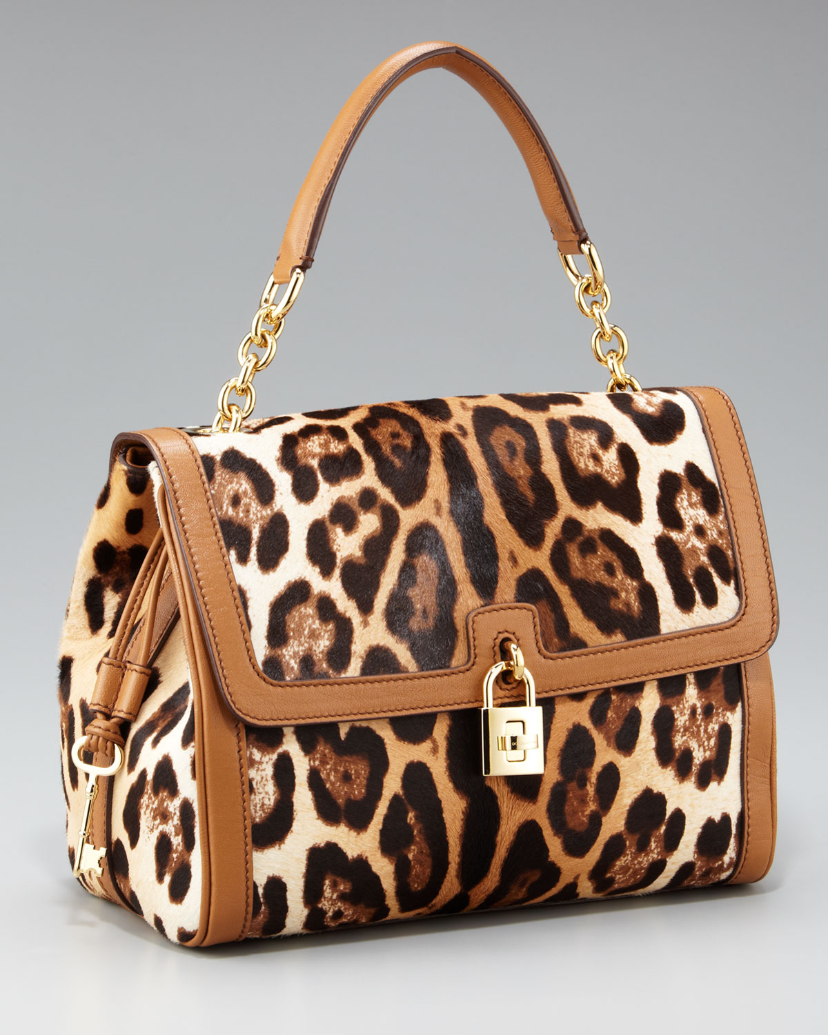 Lyst Dolce Gabbana Leopard Print Calf Hair Bag Gallery