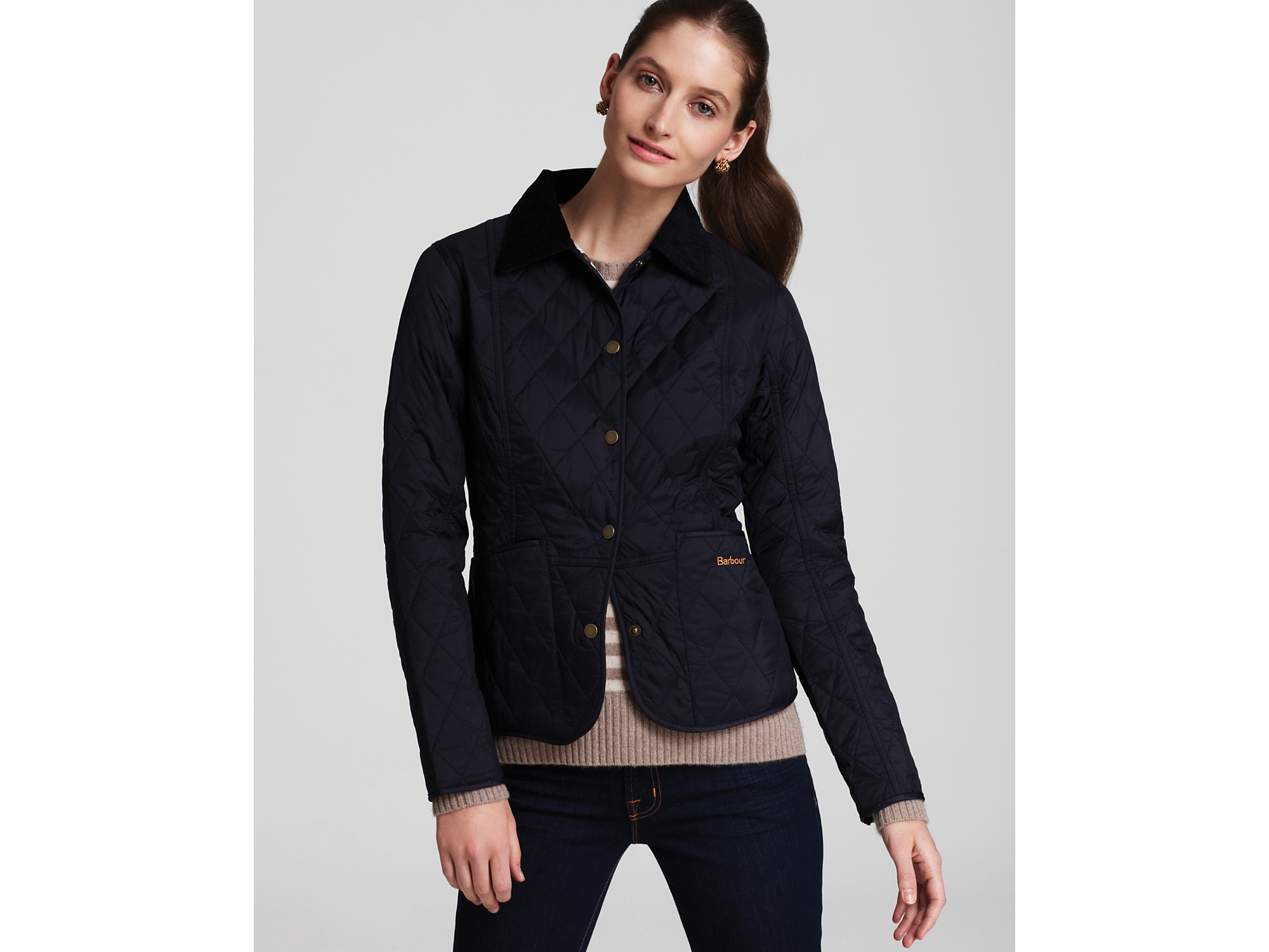 Barbour golspie jacket navy best sale