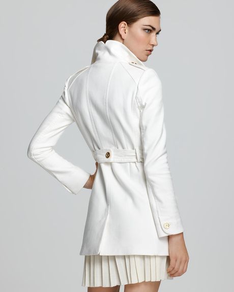 Juicy Couture Trench Coat in White (angel) | Lyst