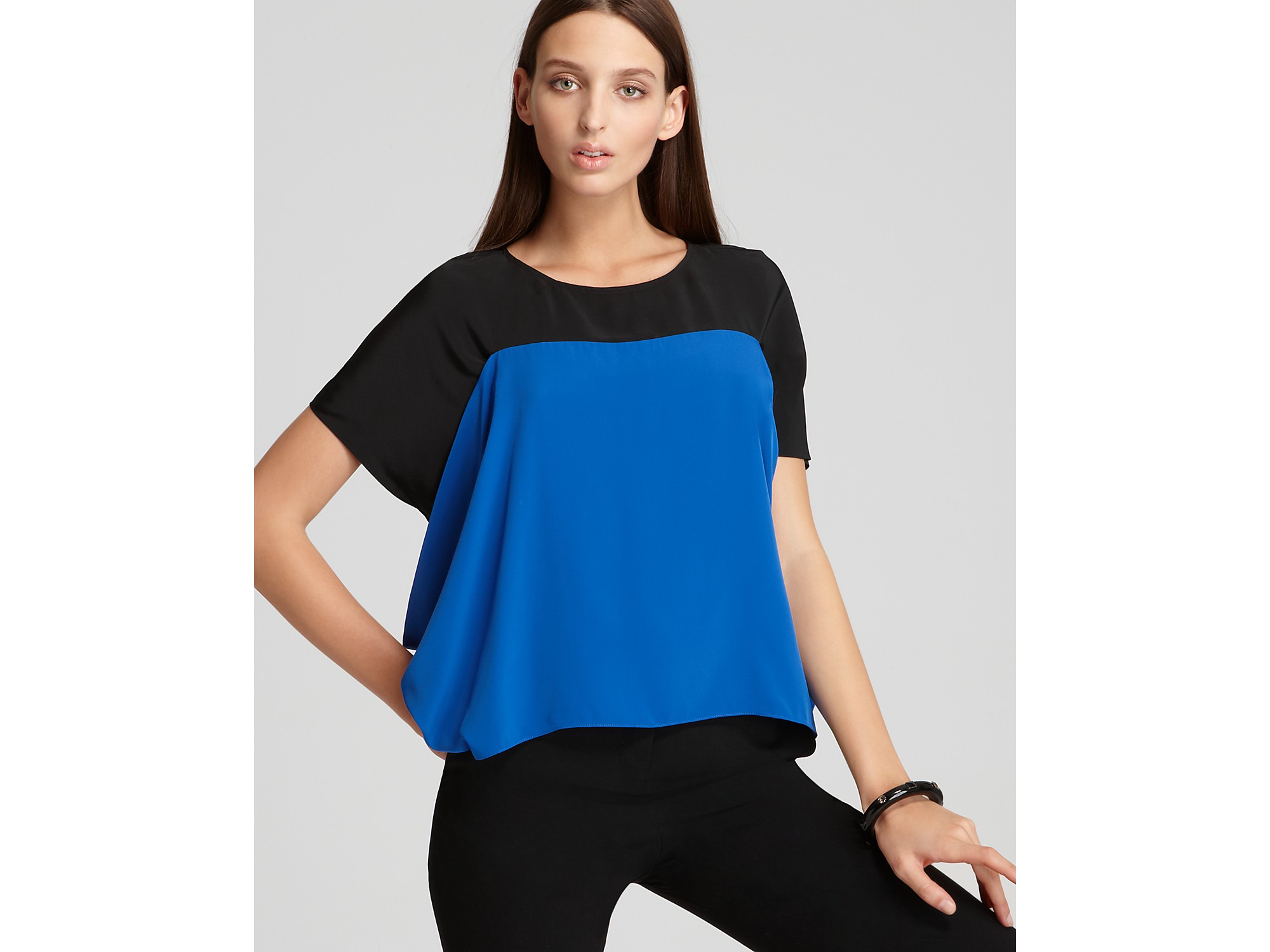 electric blue blouses