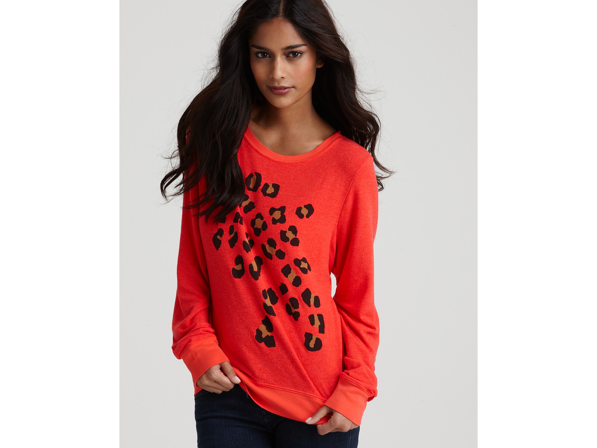 wildfox leopard sweatshirt