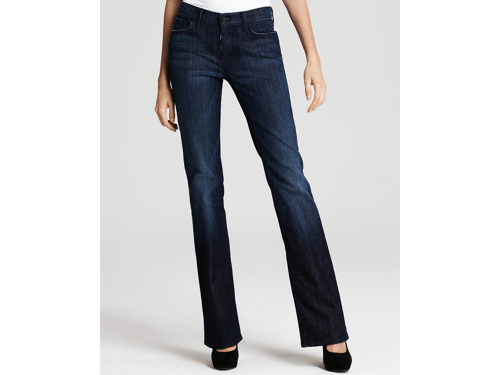 Lyst Ash 7 For All Mankind Jeans Mid Rise Bootcut Jeans in Los
