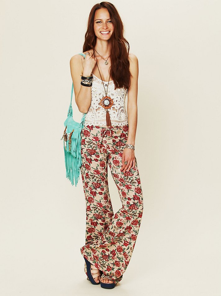 flower bell bottoms