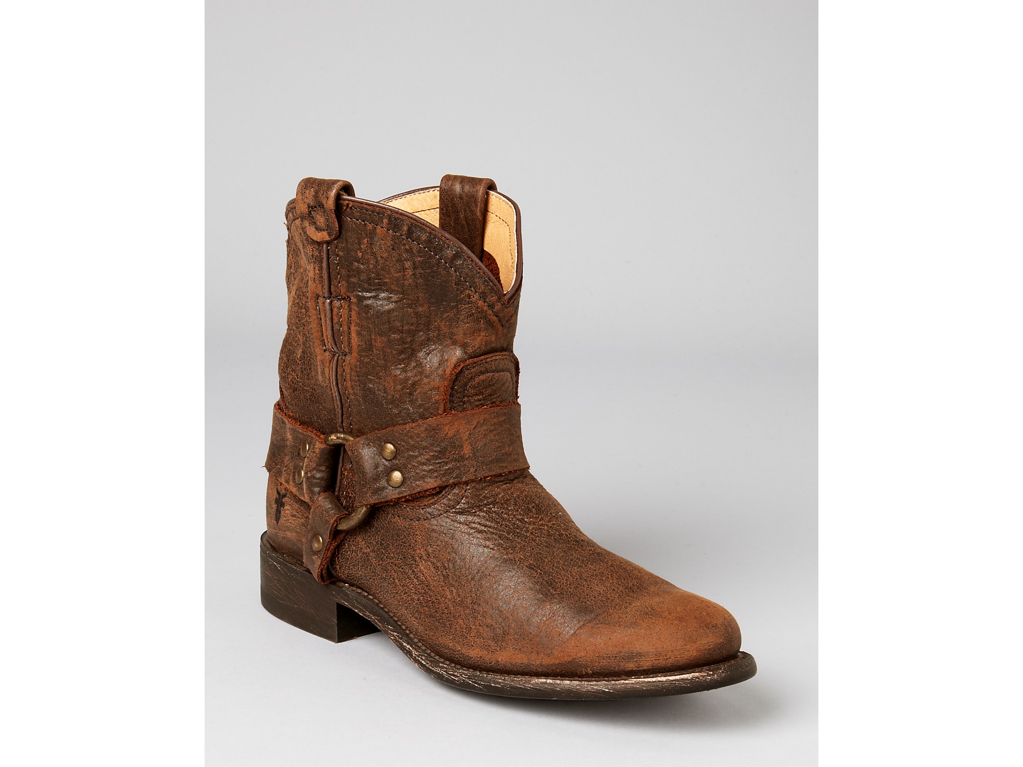 Frye Boots - Wyatt Harness Short in Brown (dark brown) | Lyst