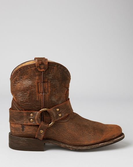 Frye Boots - Wyatt Harness Short in Brown (dark brown) | Lyst