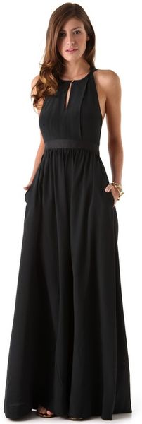 Juicy Couture Easy Summer Maxi Dress in Black | Lyst